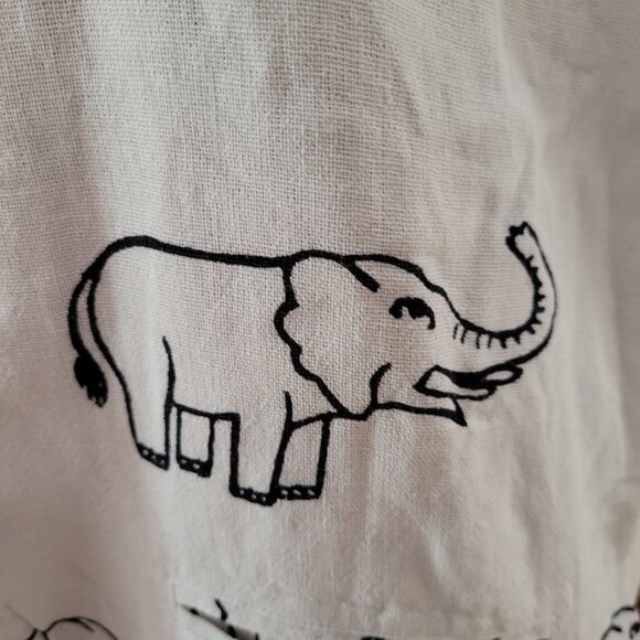 Primitive Arts Ltd Cotton Elephant Print Sleeveless Vest Top M - Picture 2 of 9